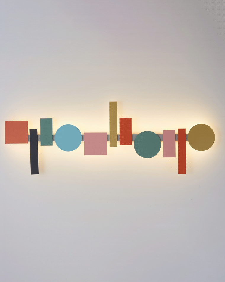 Diff Colorful Sculptural Art Wall Sconce-DF6080