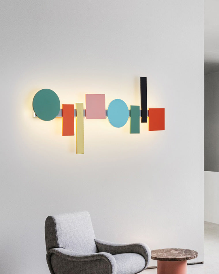 Diff Colorful Sculptural Art Wall Sconce-DF6080