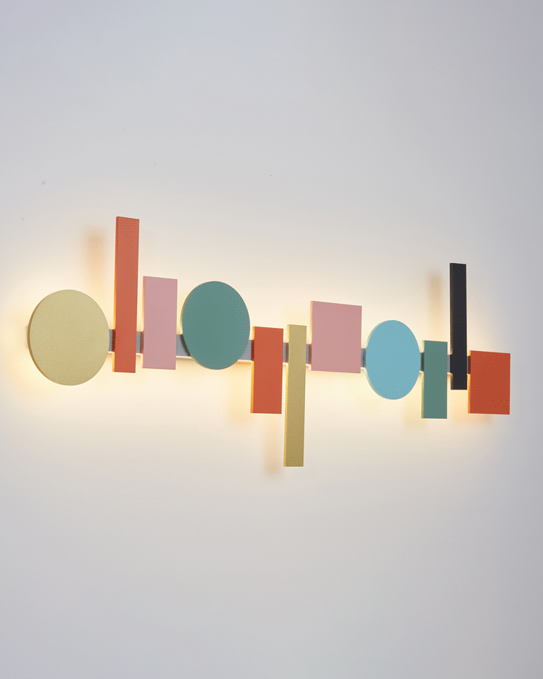 Diff Colorful Sculptural Art Wall Sconce-DF6080