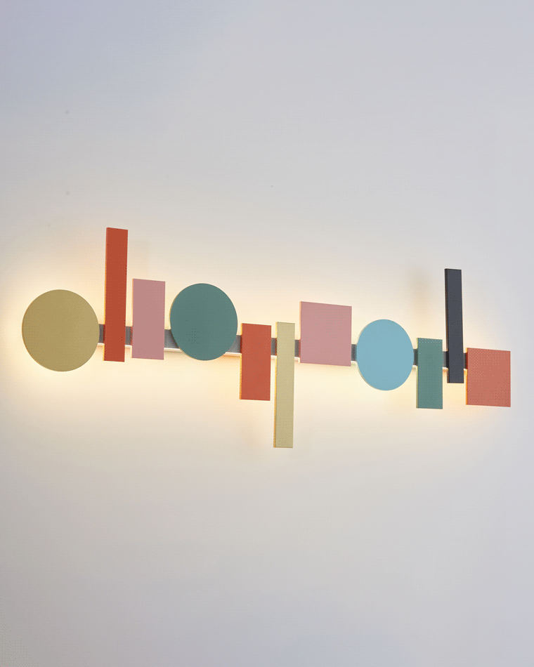 Diff Colorful Sculptural Art Wall Sconce-DF6080