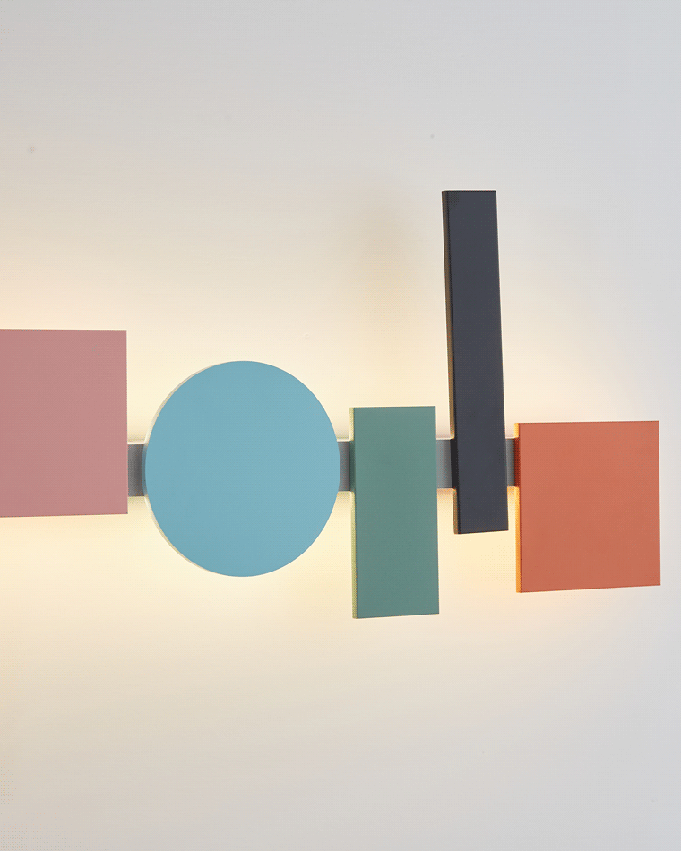 Diff Colorful Sculptural Art Wall Sconce-DF6080