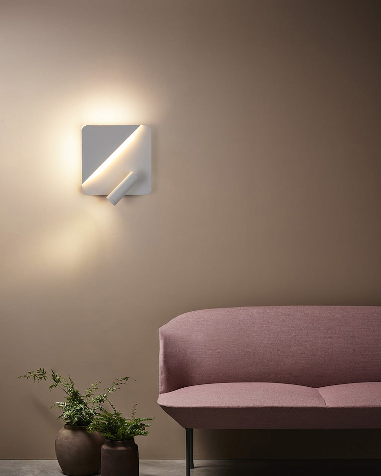 Diff Round/Square Wall Sconce with Spotlight-DF6081