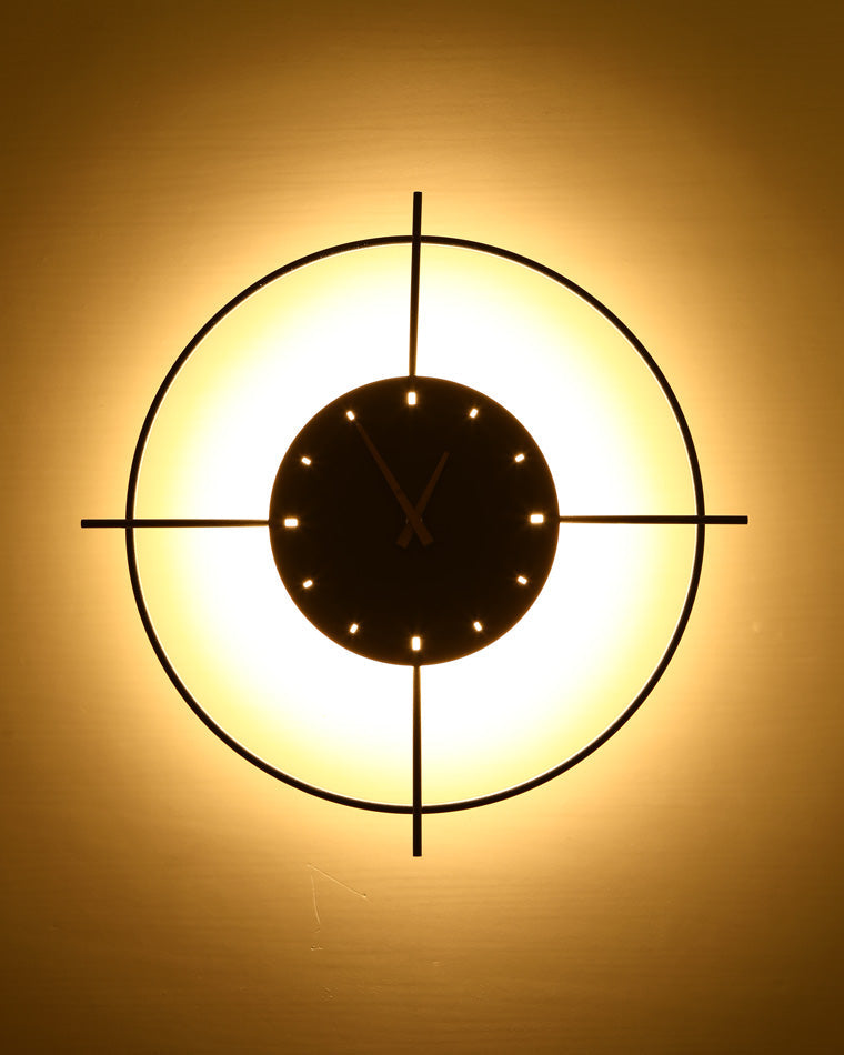 Diff Wall Clock with Led Light-DF6085