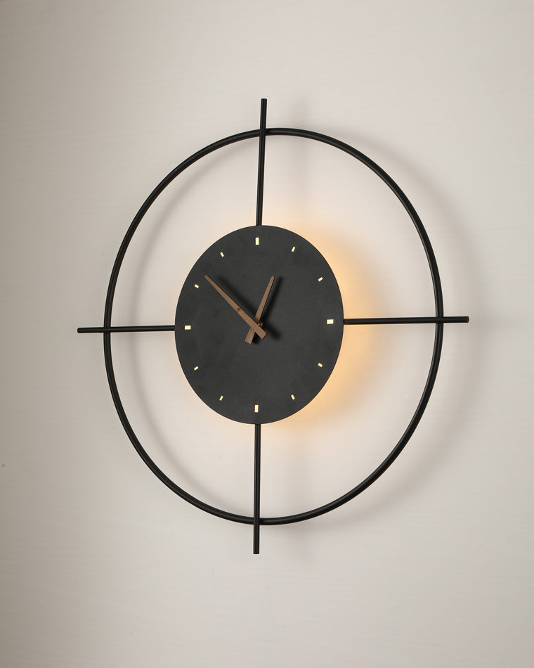 Diff Wall Clock with Led Light-DF6085