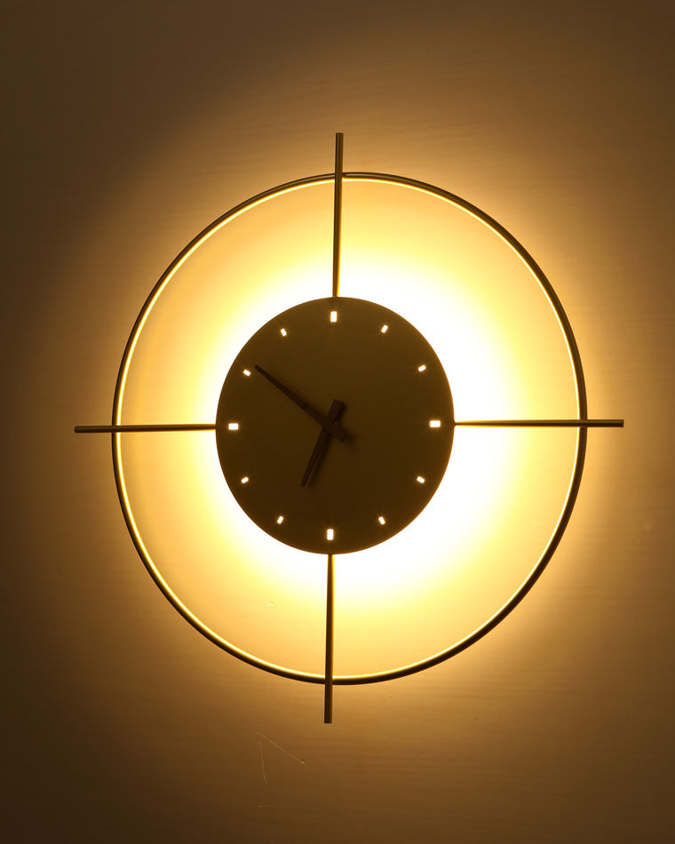 Diff Wall Clock with Led Light-DF6085
