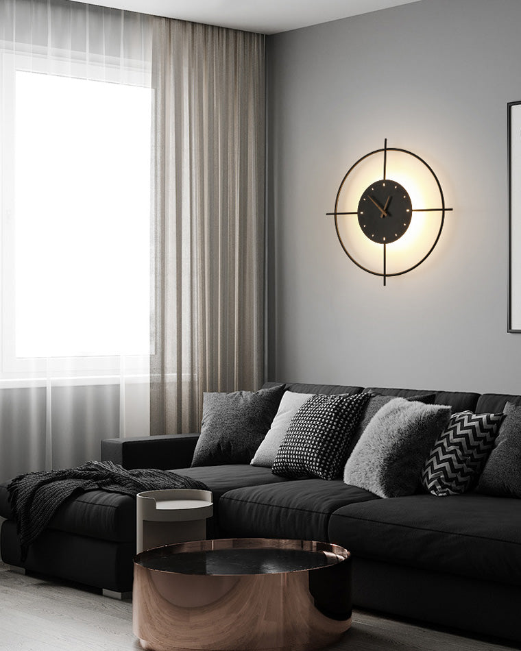 Diff Wall Clock with Led Light-DF6085