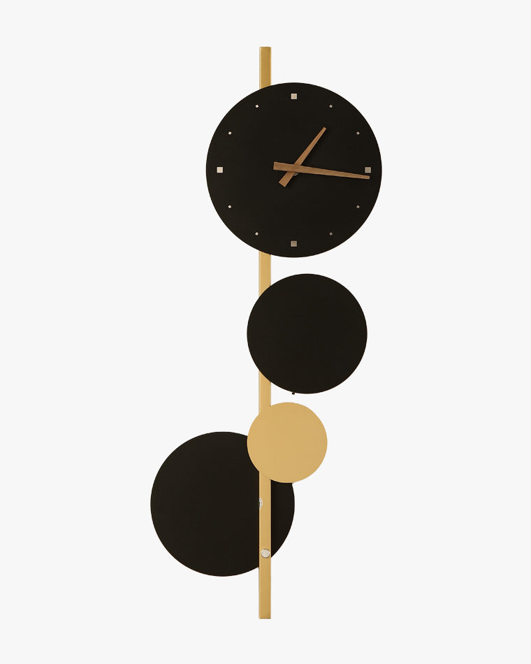 Diff Sculptural Wall Clock with Led Light-DF6087