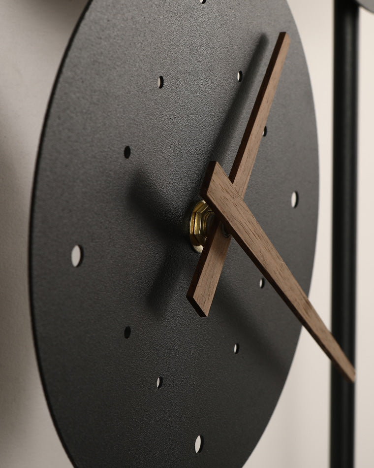 Diff Sculptural Wall Clock with Led Accent Light-DF6088