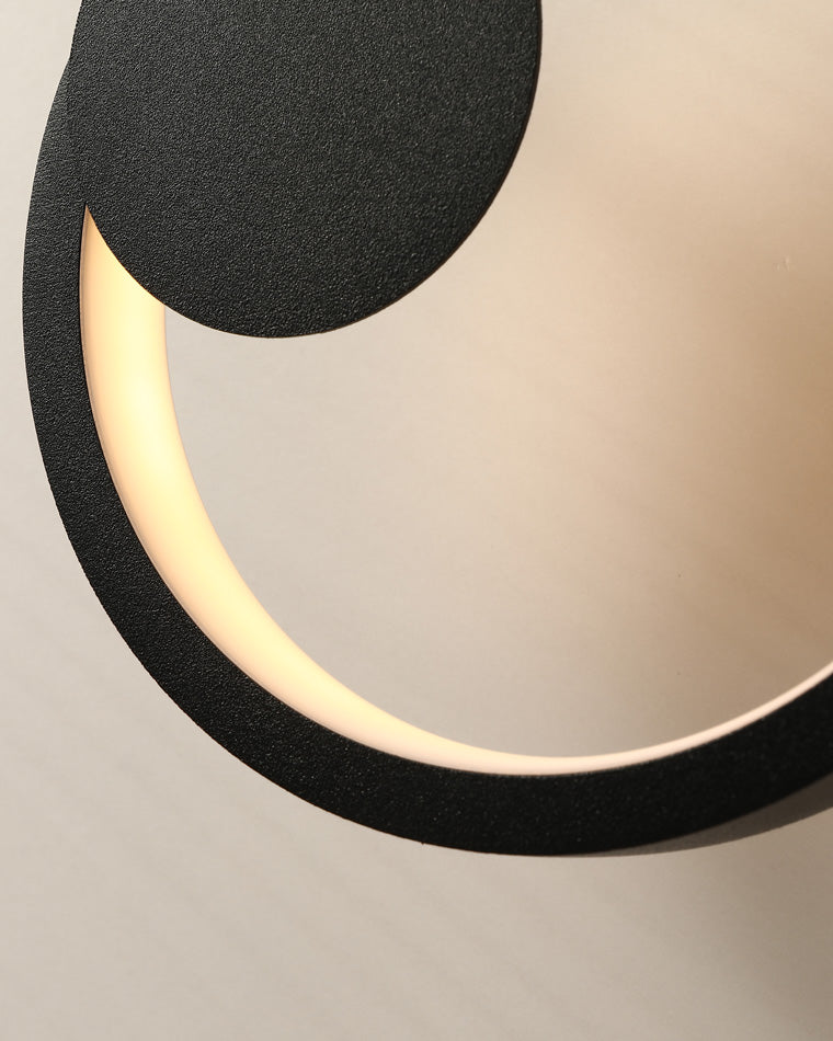 Diff Sculptural Wall Clock with Led Accent Light-DF6088
