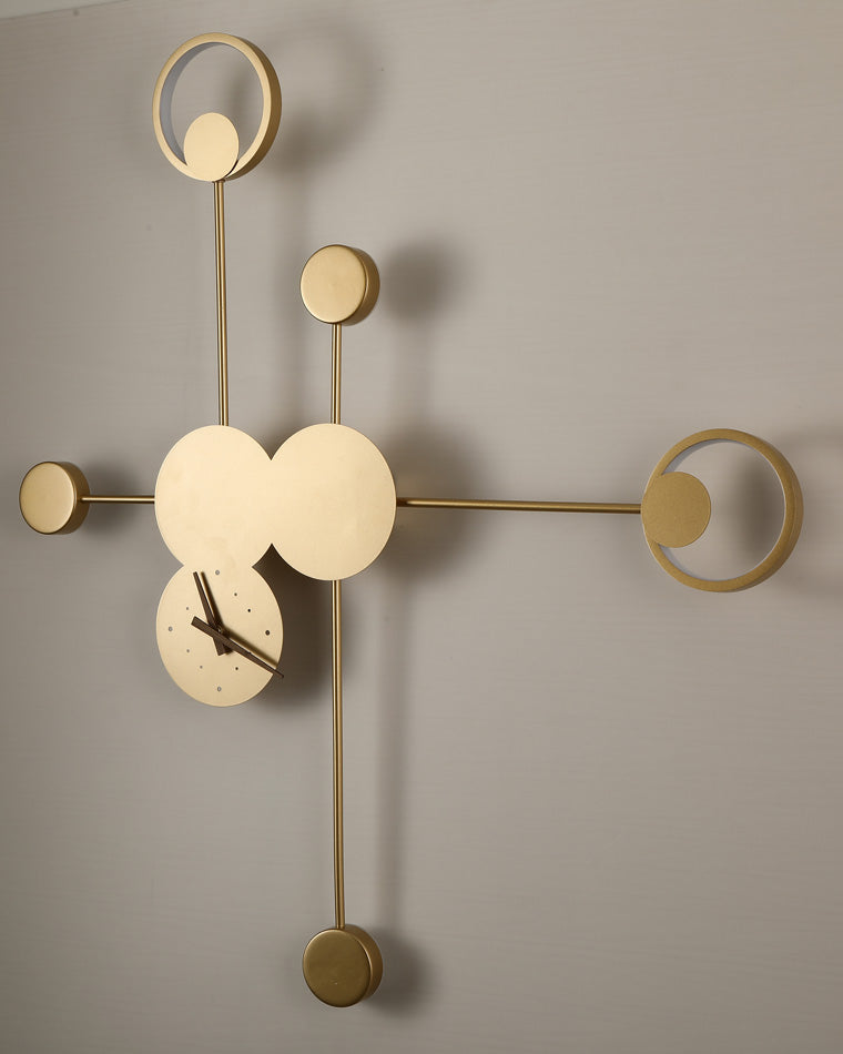 Diff Sculptural Wall Clock with Led Accent Light-DF6088