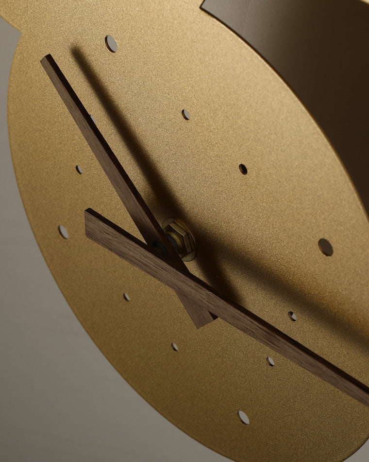 Diff Sculptural Wall Clock with Led Accent Light-DF6088