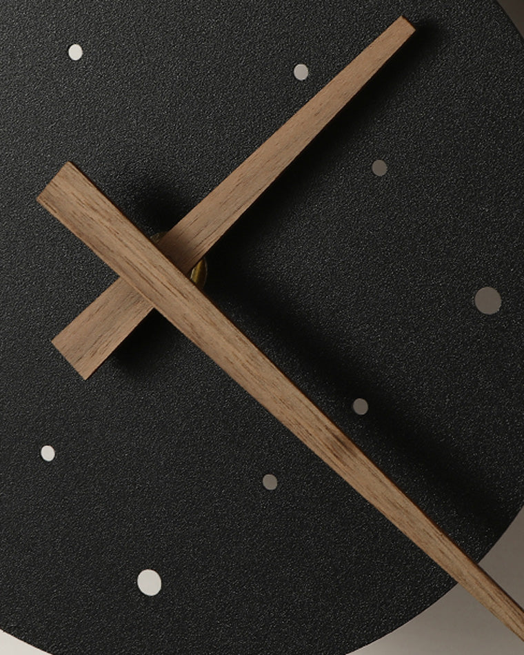 Diff Sculptural Wall Clock with Led Accent Light-DF6088