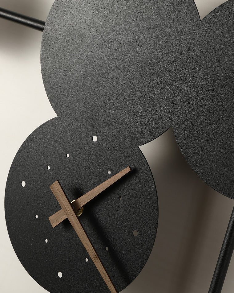 Diff Sculptural Wall Clock with Led Accent Light-DF6088