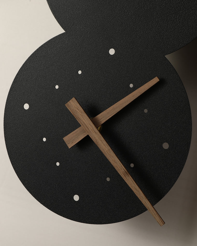 Diff Sculptural Wall Clock with Led Accent Light-DF6088