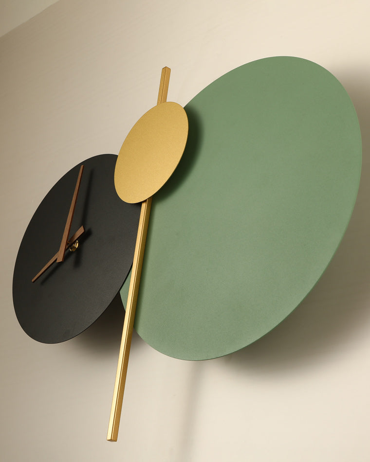 Diff Sculptural Wall Clock with Led Light-DF6089