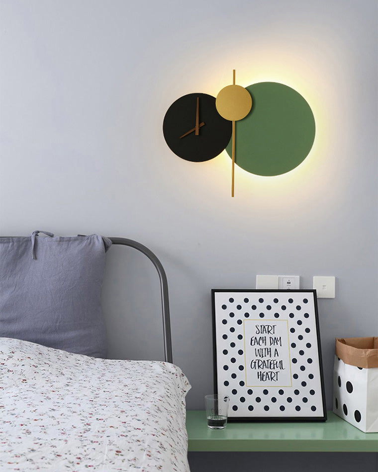 Diff Sculptural Wall Clock with Led Light-DF6089