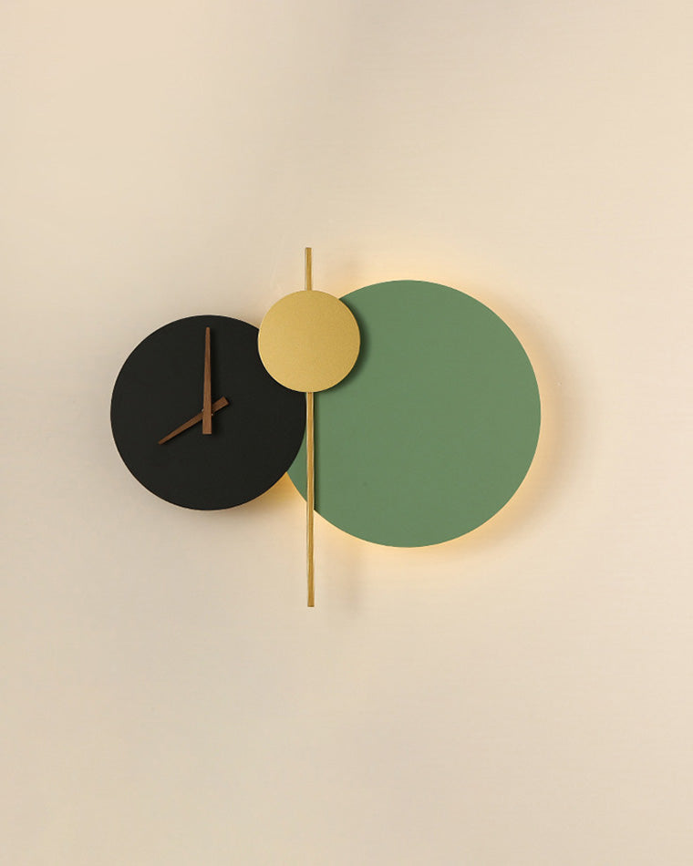 Diff Sculptural Wall Clock with Led Light-DF6089