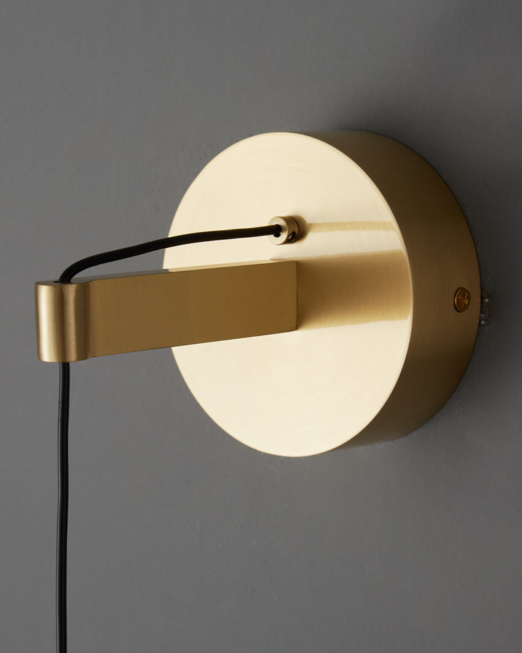 Diff Dimmable Hanging Cone Brass Wall Sconce-DF6093