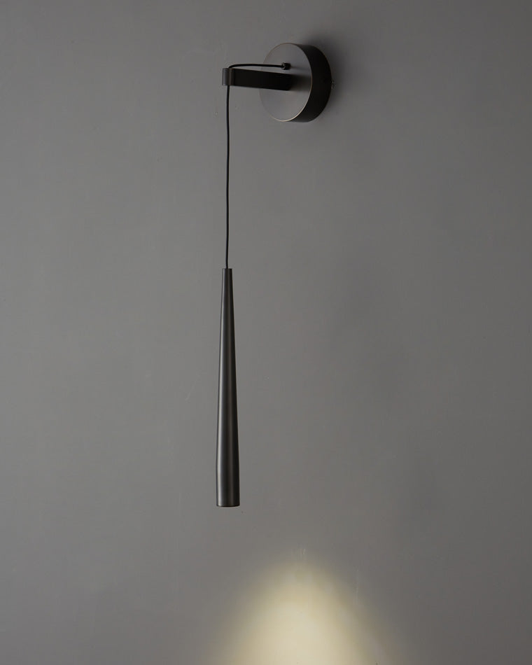 Diff Dimmable Hanging Cone Brass Wall Sconce-DF6093