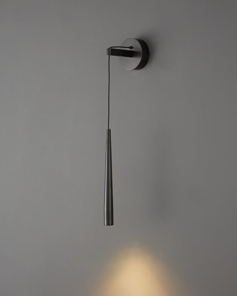 Diff Dimmable Hanging Cone Brass Wall Sconce-DF6093