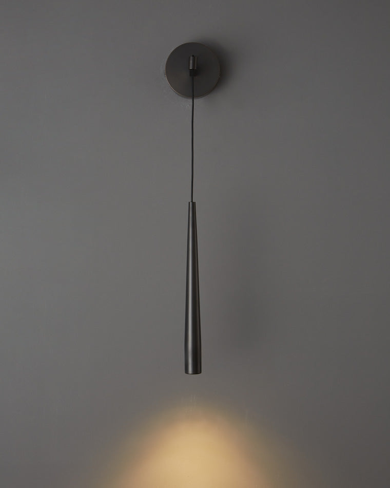 Diff Dimmable Hanging Cone Brass Wall Sconce-DF6093