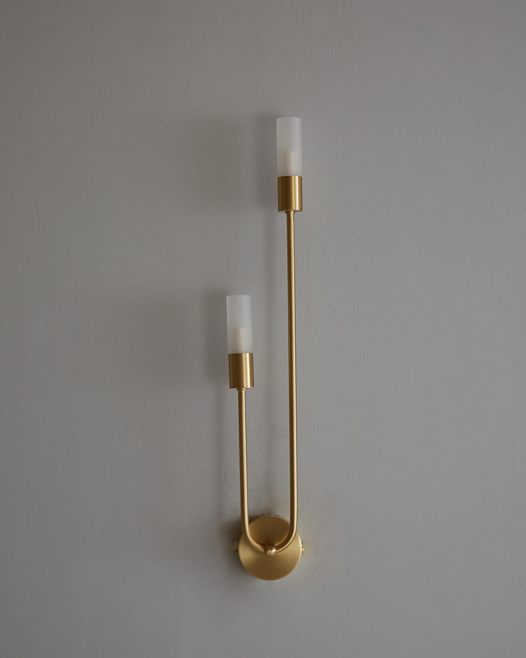 Diff Black and Brass Modern Candelabra Wall Sconce-DF6096
