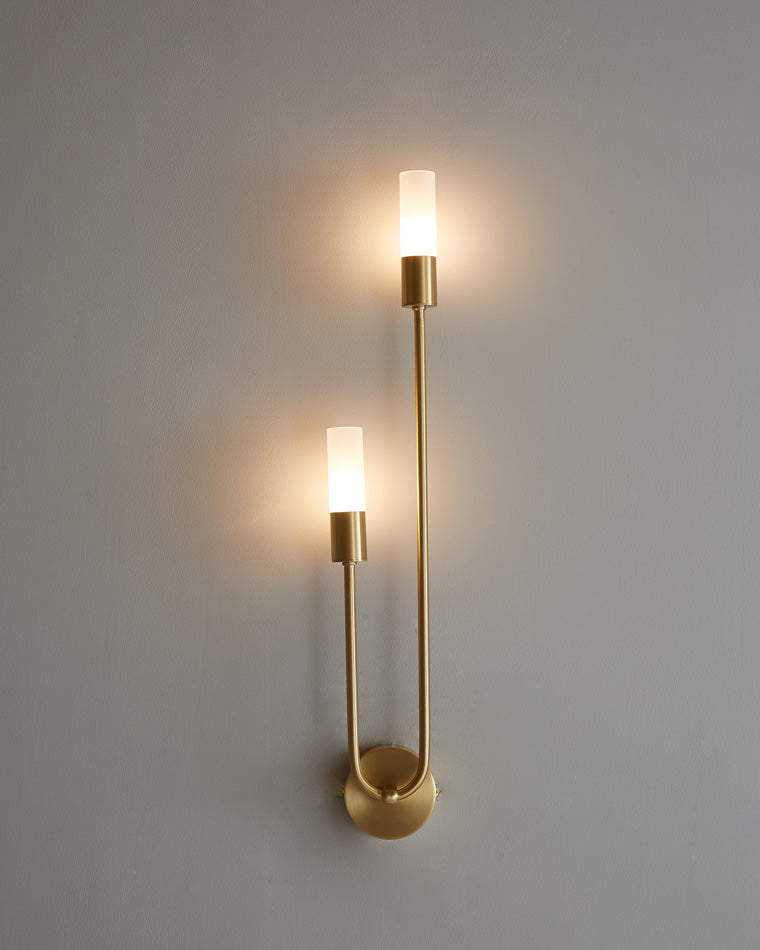 Diff Black and Brass Modern Candelabra Wall Sconce-DF6096