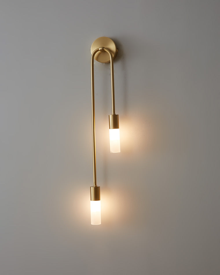 Diff Black and Brass Modern Candelabra Wall Sconce-DF6096