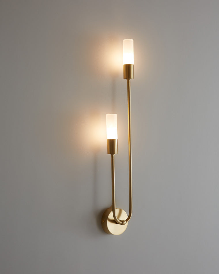 Diff Black and Brass Modern Candelabra Wall Sconce-DF6096