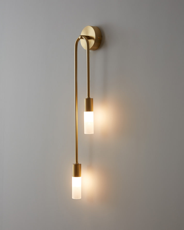 Diff Black and Brass Modern Candelabra Wall Sconce-DF6096