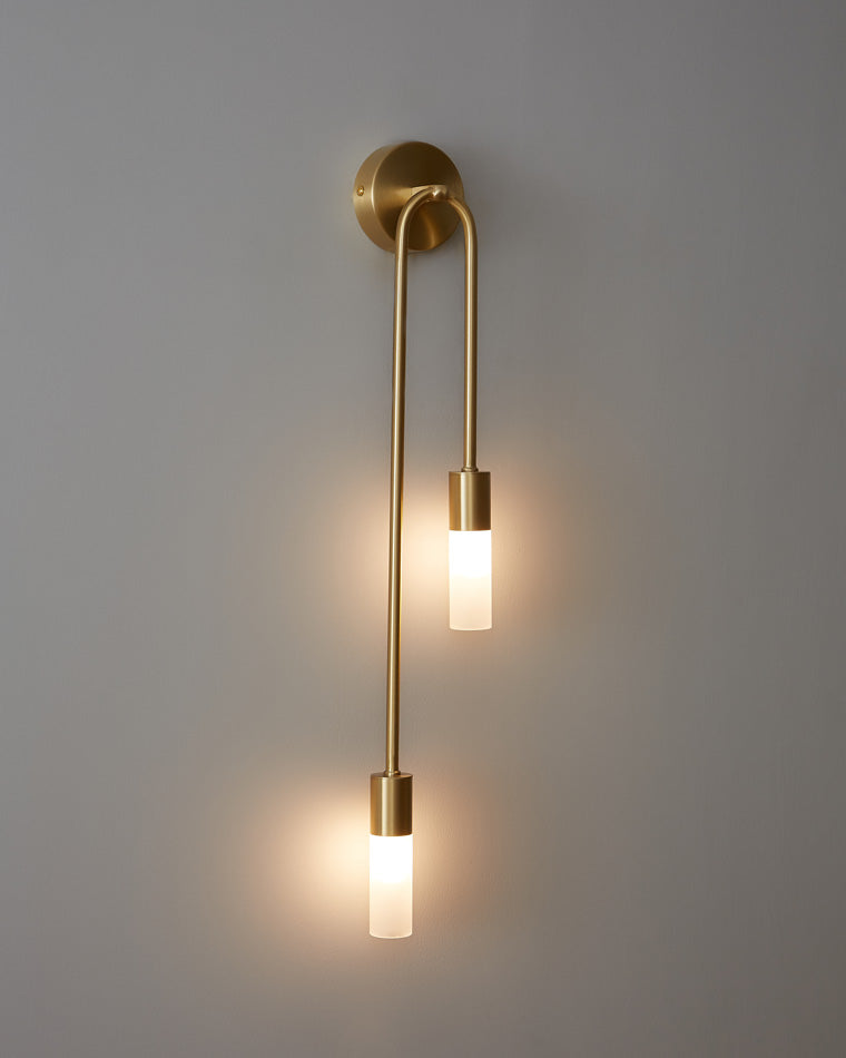 Diff Black and Brass Modern Candelabra Wall Sconce-DF6096