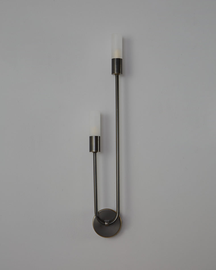 Diff Black and Brass Modern Candelabra Wall Sconce-DF6096