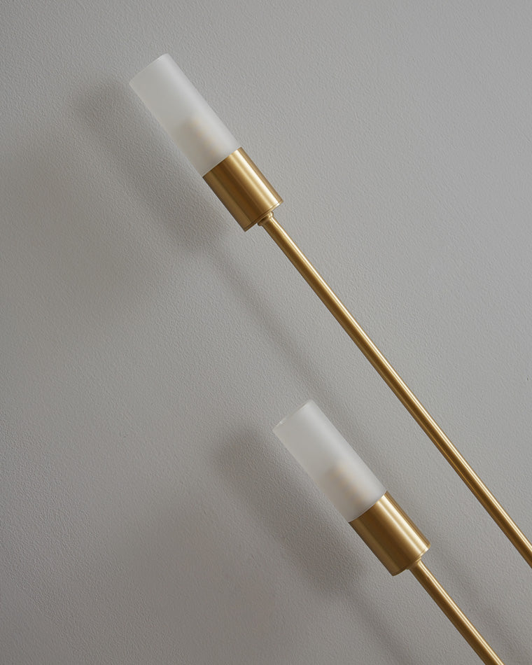 Diff Black and Brass Modern Candelabra Wall Sconce-DF6096