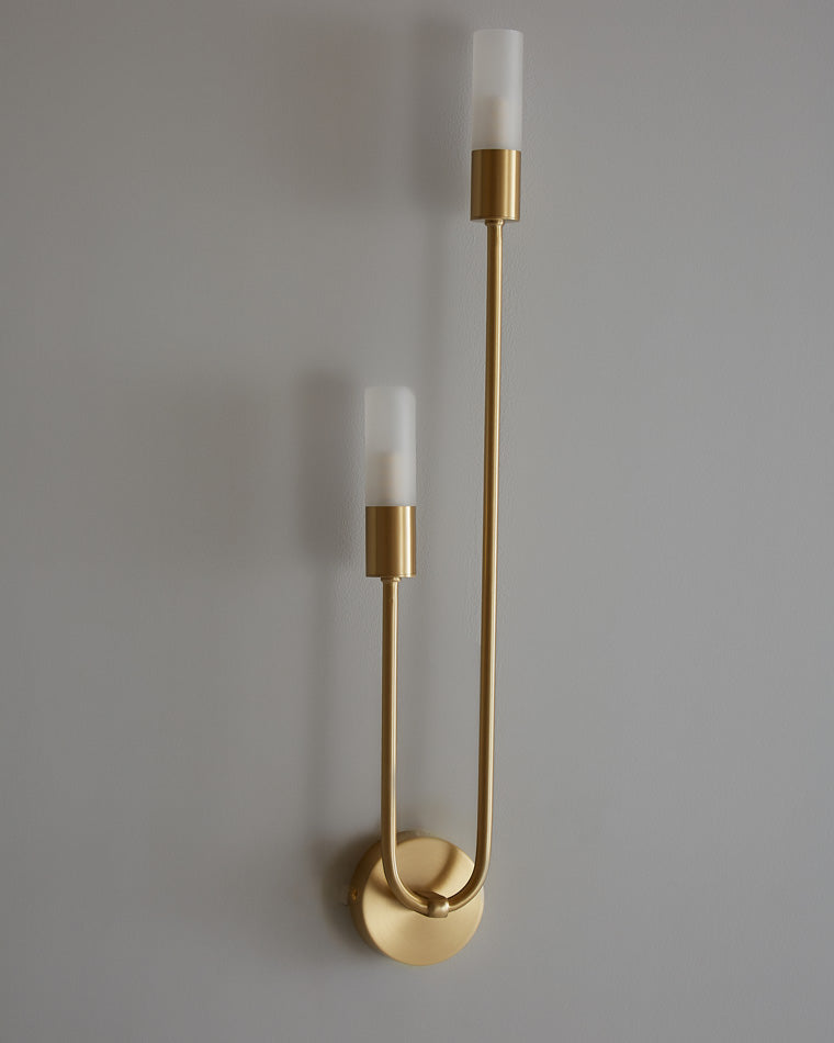 Diff Black and Brass Modern Candelabra Wall Sconce-DF6096