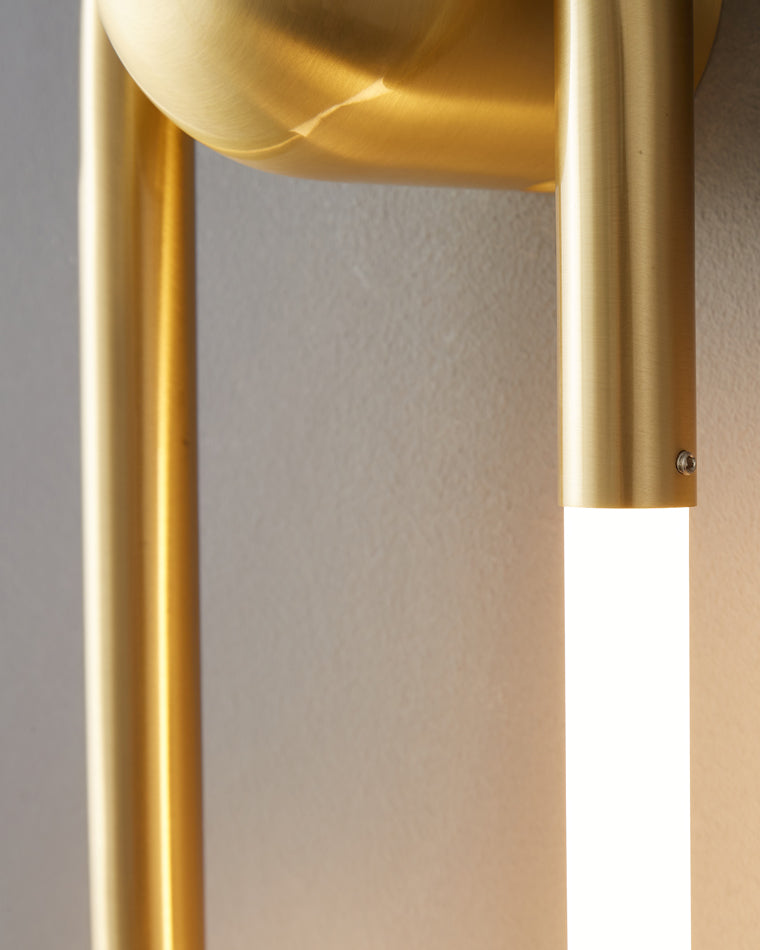 Diff Dimmble Oval Led Brass Wall Sconce with Remote-DF6097