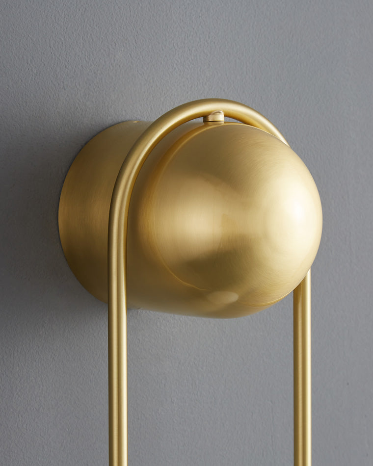 Diff Milk Glass Globe Brass Wall Sconce-DF6098
