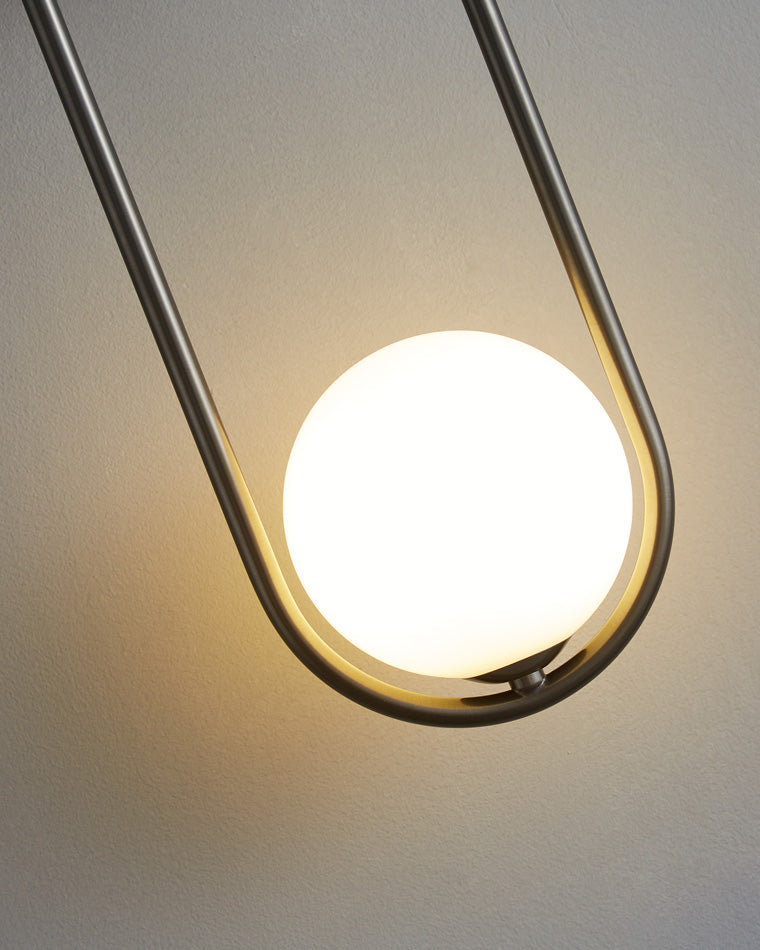 Diff Milk Glass Globe Brass Wall Sconce-DF6098
