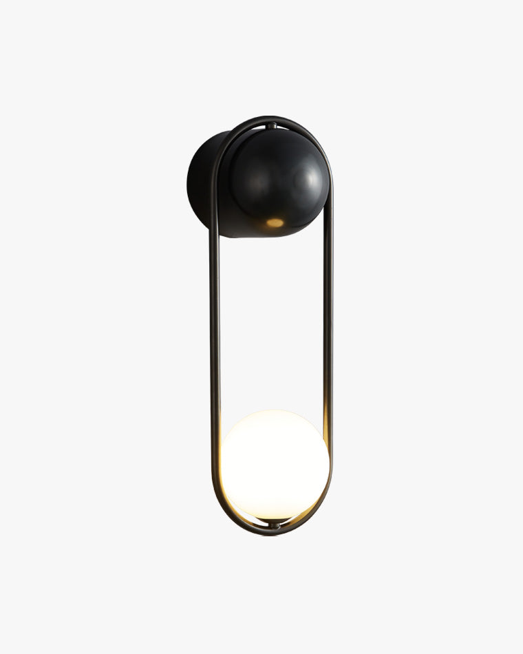 Diff Milk Glass Globe Brass Wall Sconce-DF6098