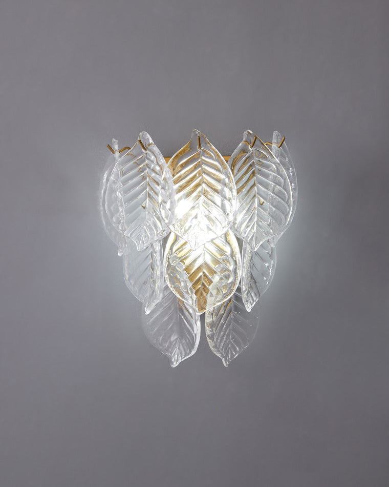Diff Leaf Glass Wall Sconce-DF6099