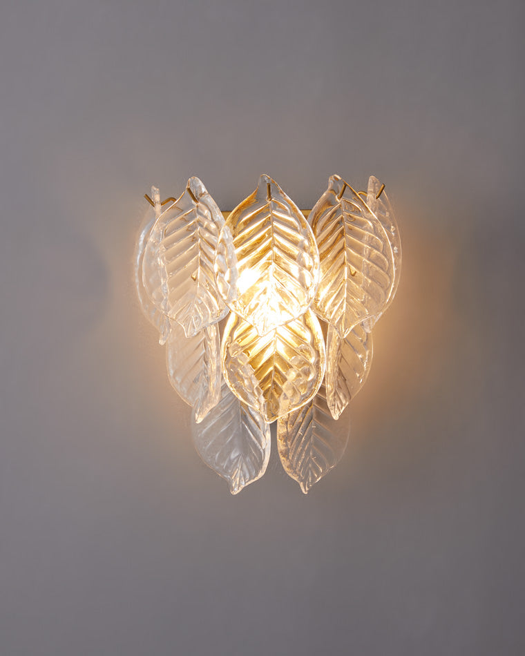 Diff Leaf Glass Wall Sconce-DF6099