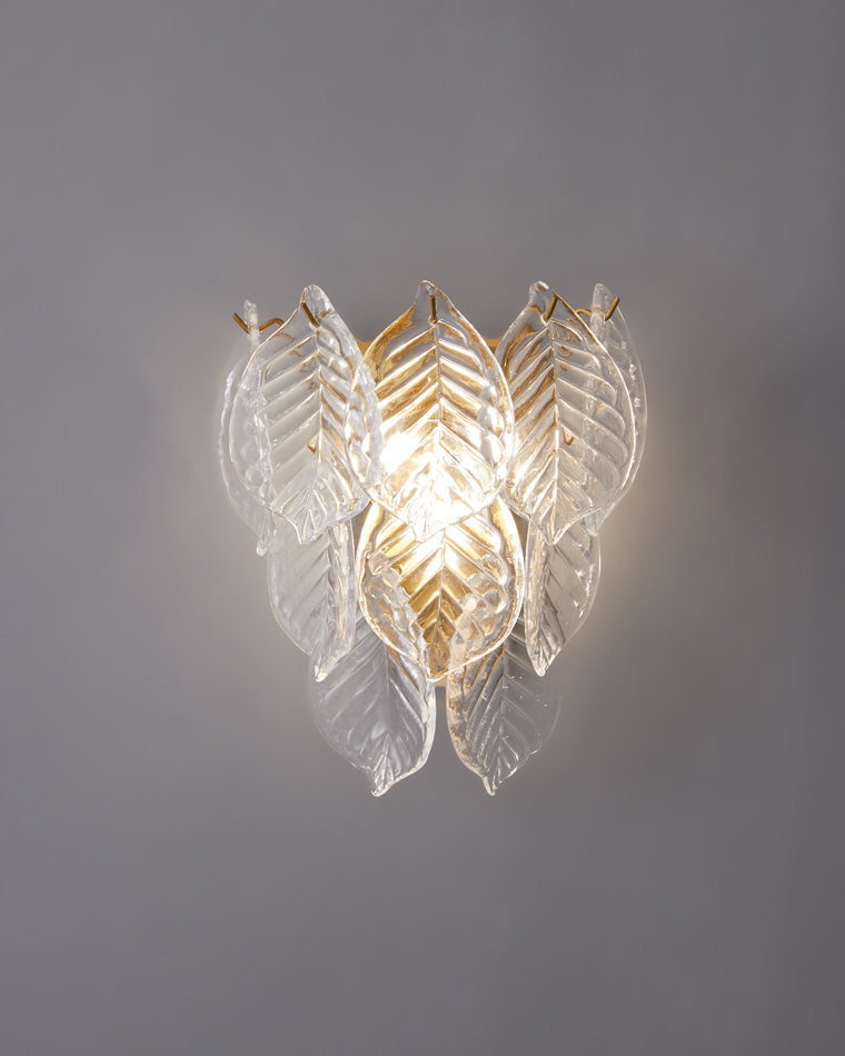 Diff Leaf Glass Wall Sconce-DF6099