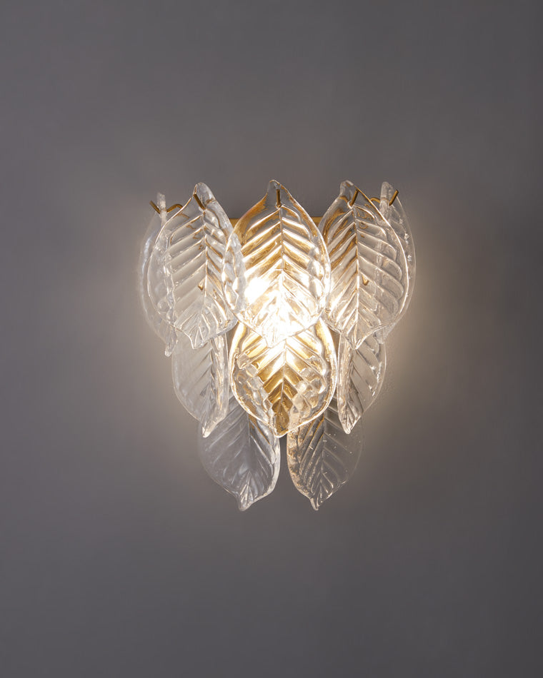 Diff Leaf Glass Wall Sconce-DF6099