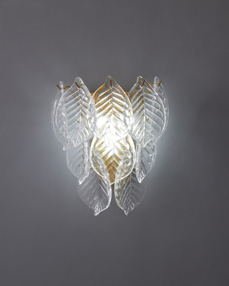 Diff Leaf Glass Wall Sconce-DF6099