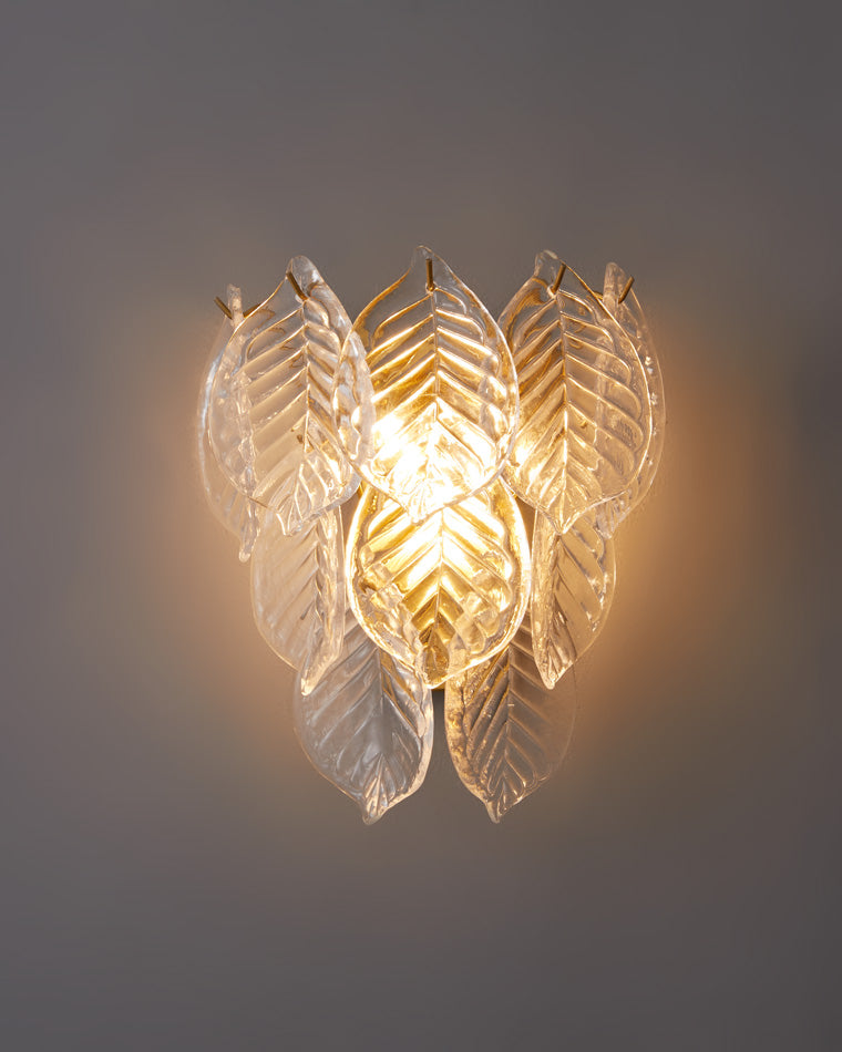 Diff Leaf Glass Wall Sconce-DF6099