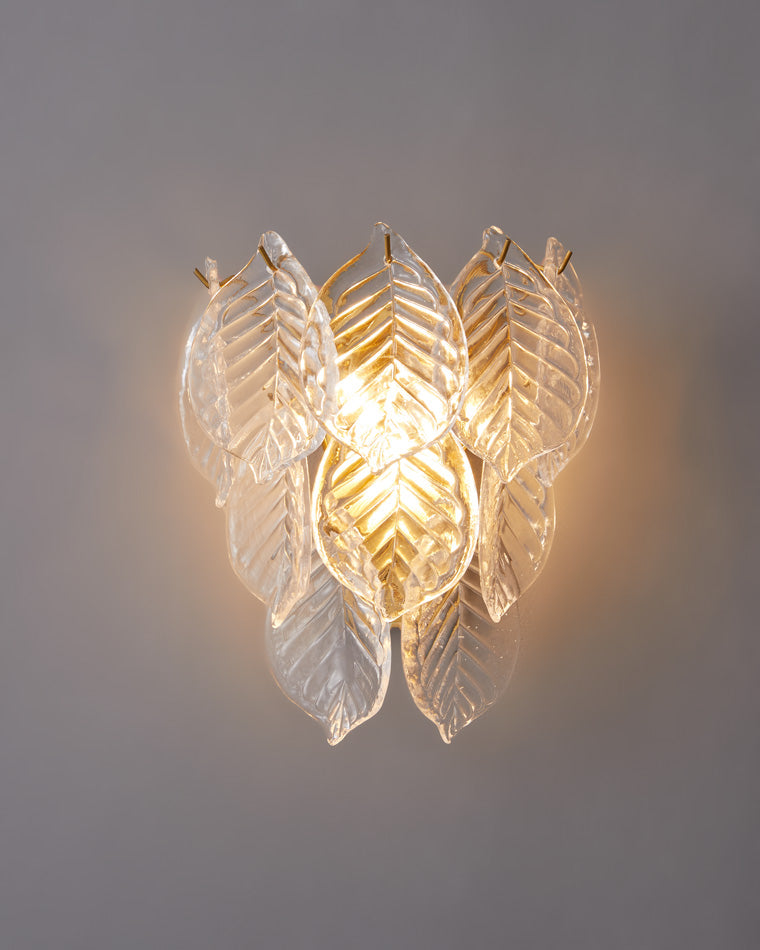 Diff Leaf Glass Wall Sconce-DF6099