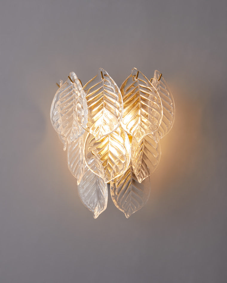 Diff Leaf Glass Wall Sconce-DF6099
