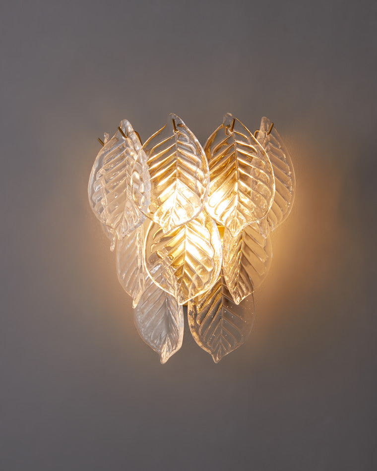 Diff Leaf Glass Wall Sconce-DF6099