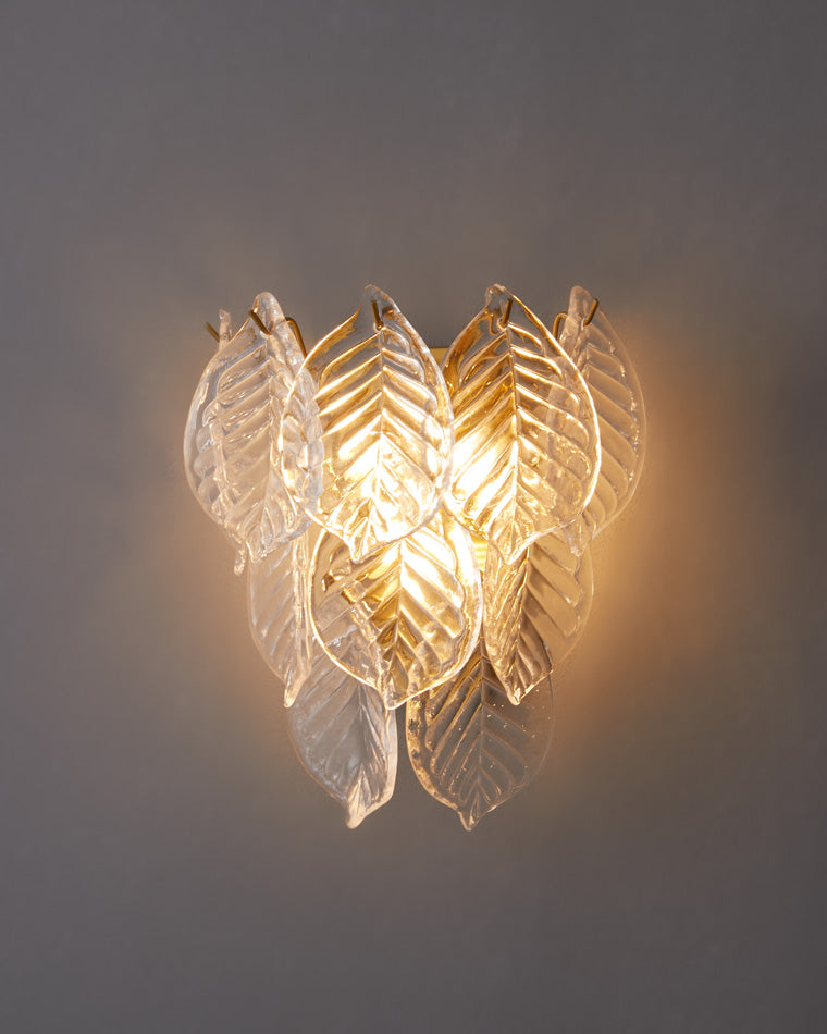 Diff Leaf Glass Wall Sconce-DF6099