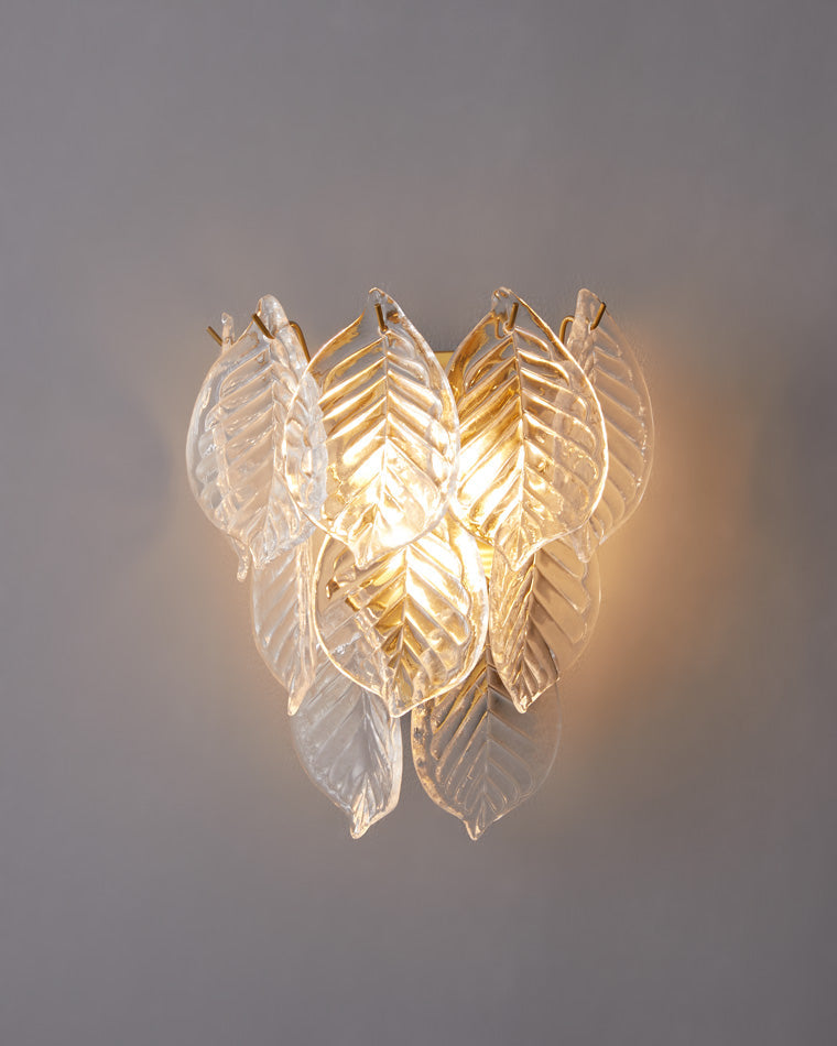 Diff Leaf Glass Wall Sconce-DF6099
