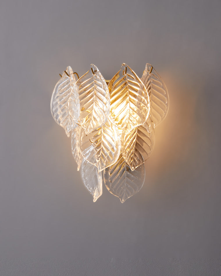 Diff Leaf Glass Wall Sconce-DF6099